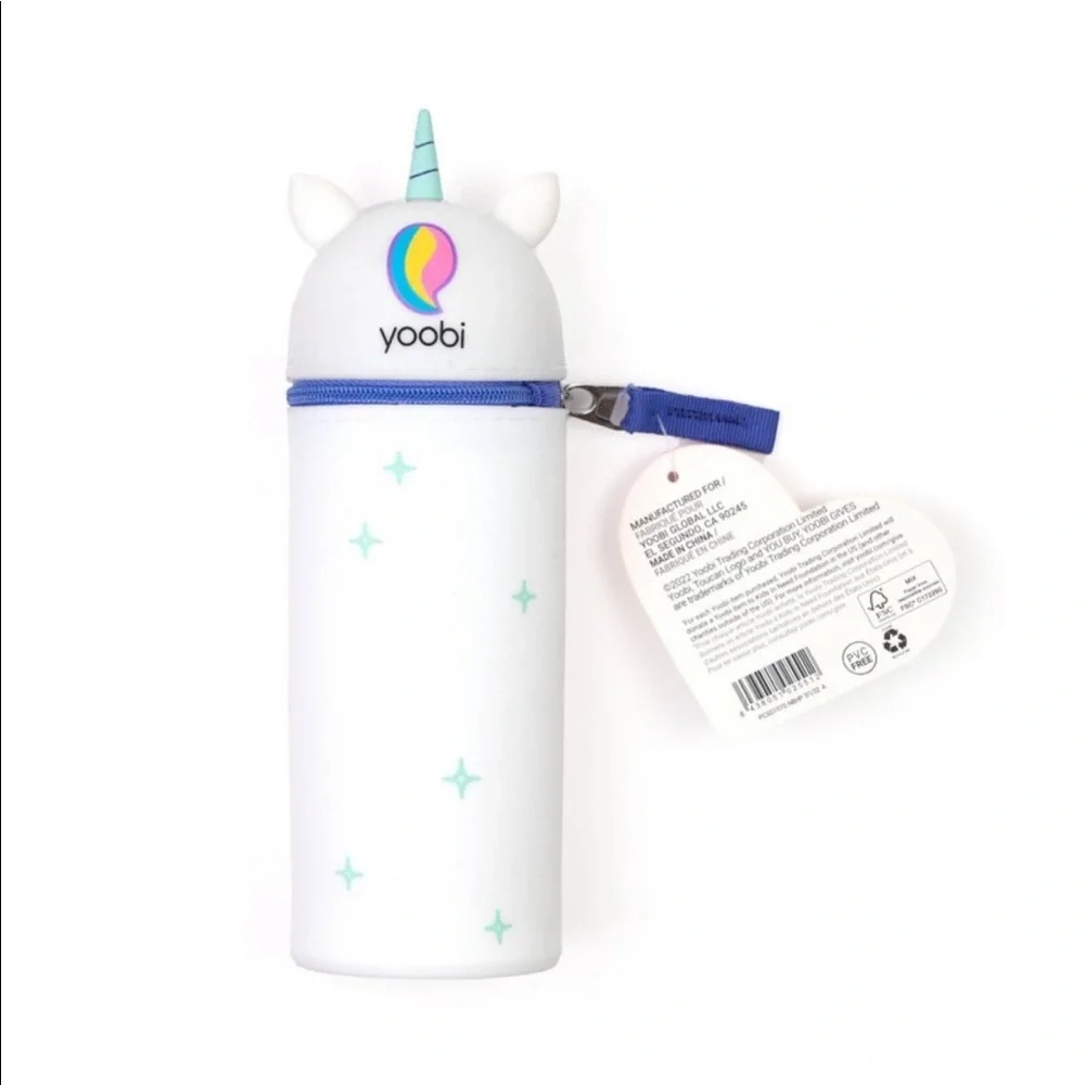 Yoobi Unicorn Standing Pencil Case